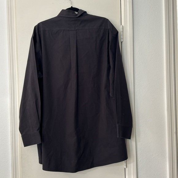 Gold Label Cotton Non-Iron Roundtree & York Black Dress Button Down Size 17/34 - Picture 6 of 6